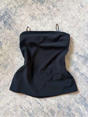 OAK + FORT Black Strapless Dress/Top